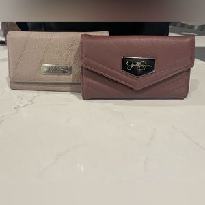 TWO wallets. Jessica Simpson and a Nicole Miller wallet.